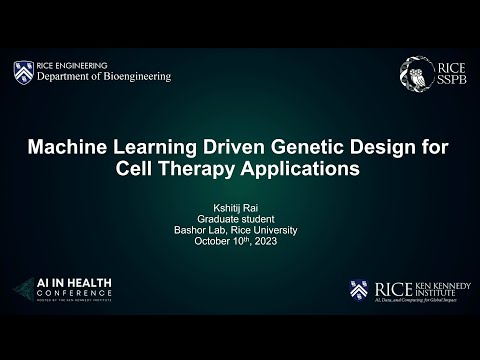 Technical Talk: Machine Learning Driven Synthetic Gene Circuit Design for Cell Therapy Applications