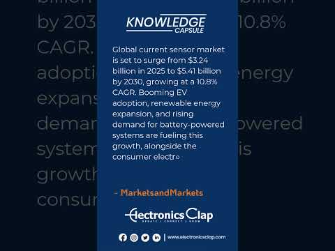 Current Sensor Market to Hit $5.41B by 2030! ⚡Growth Driven by EVs &amp; Renewables #evtech #electronics